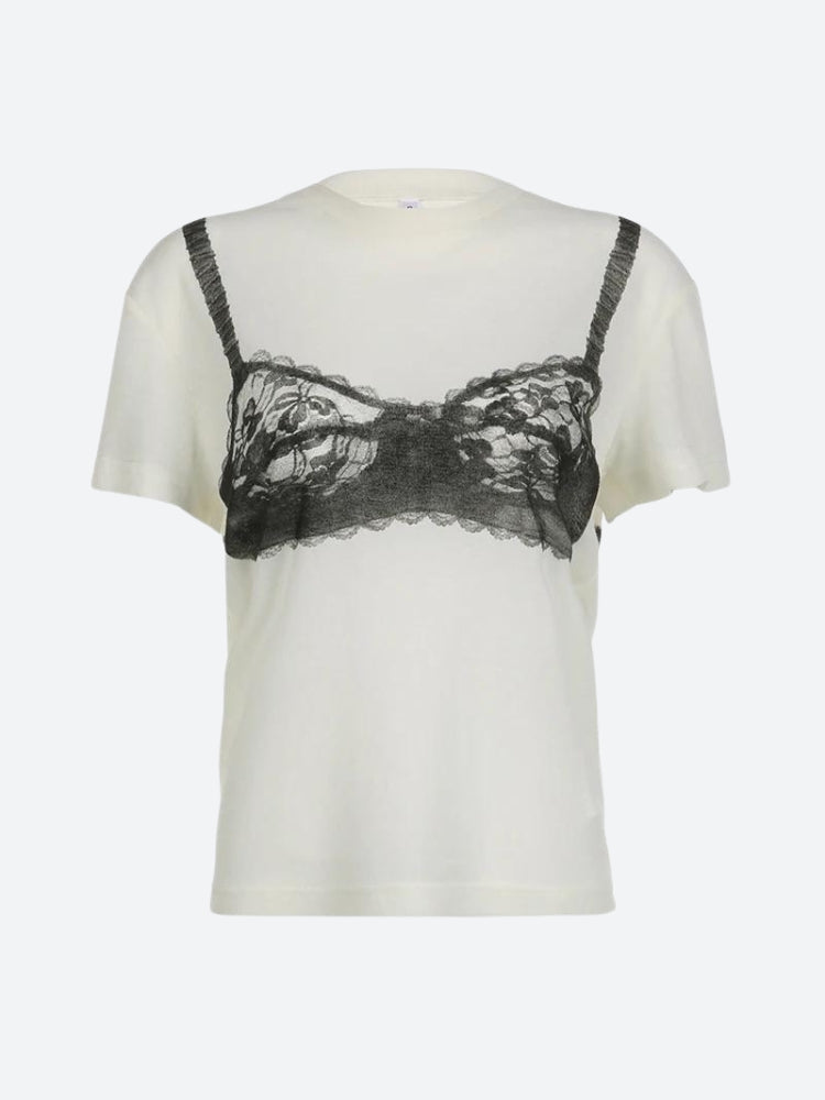 Y2K Lace Bra Tee - Retro Style Grunge Outfit Essential