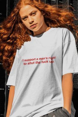 Y2K Retro Style I Support A Man's Right Tee - Perfect for 90s and Grunge Outfits