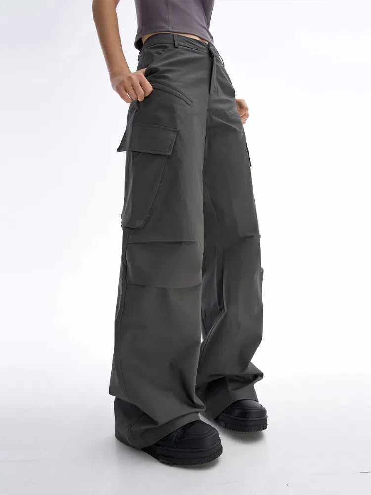 Y2K Streetwear Sport Cargo Pants - Retro 90s Grunge Style