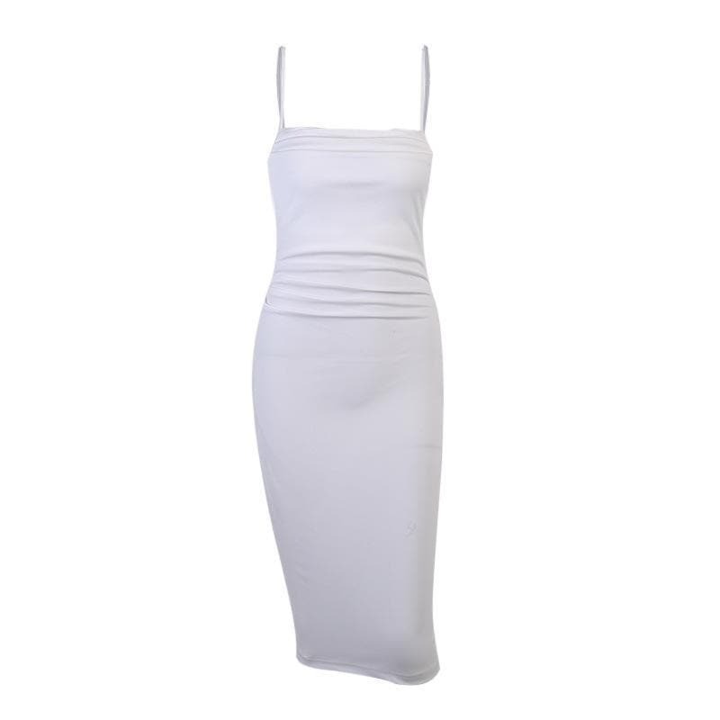 Chic Cowl Neck Solid Midi Dress - Y2K Aesthetic, Coquette Style, Perfect for Fall Fashion