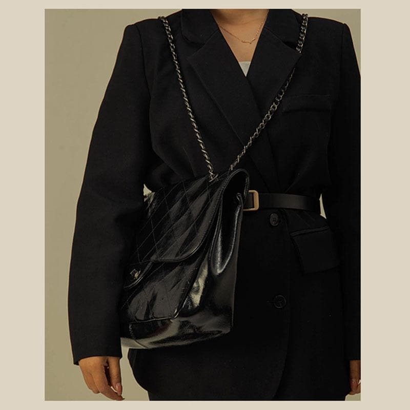 Chic Y2K Ruched Plaid Crossbody Bag - Perfect for Coquette, Grunge, and Aesthetic Styles