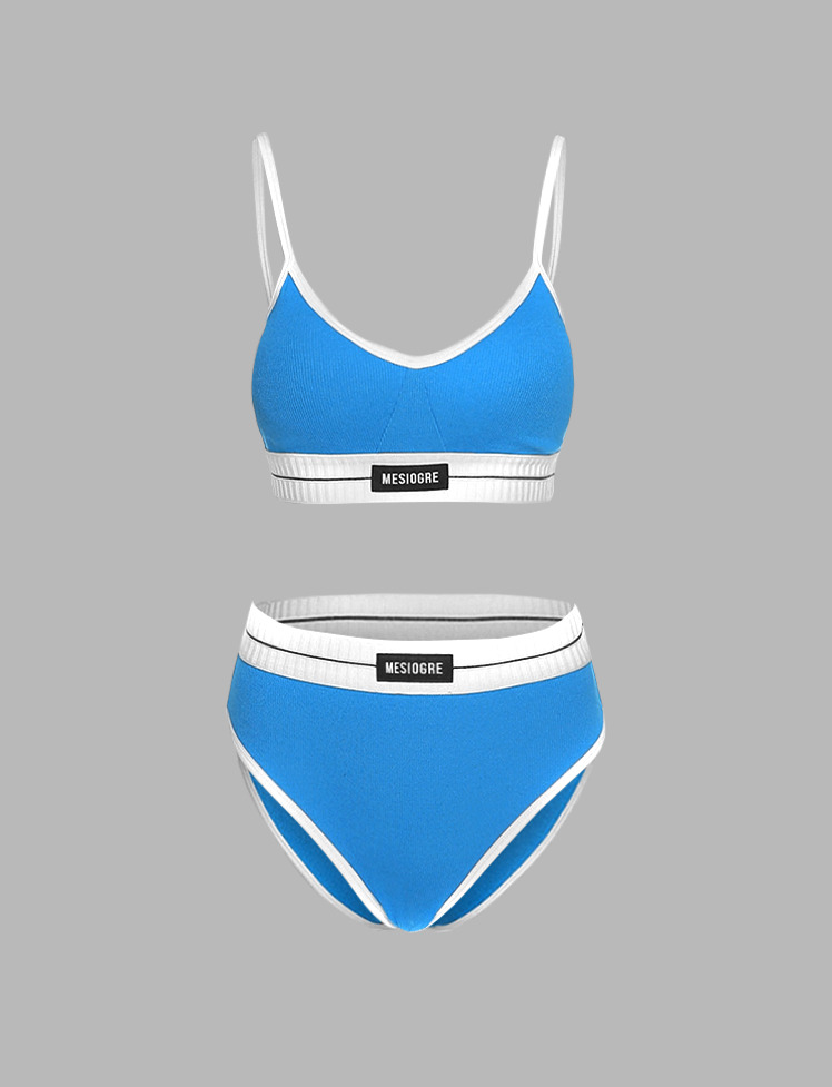 Color-Block Knit Two-Piece Set - Y2K Aesthetic, Coquette Style, Comfy & Cute Outfits