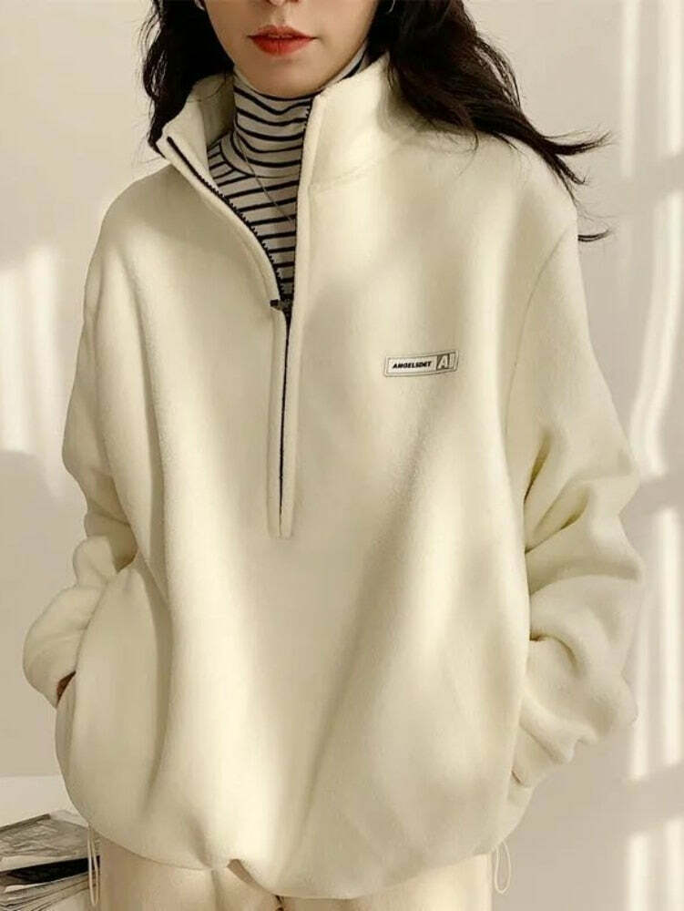 Coquette Aesthetic Korean Velvet Hoodie - Y2K Fashion Comfy Top for Cute Outfits