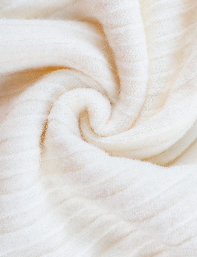 Cozy Beige Turtleneck Sweater - Y2K Aesthetic Knit Top for Grunge & Coquette Styles