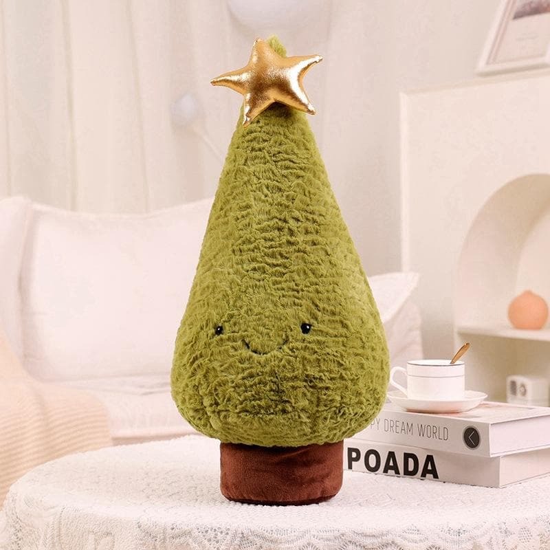 Cozy Christmas Tree Plush Toy - Y2K Aesthetic Holiday Decor for Cute Rooms