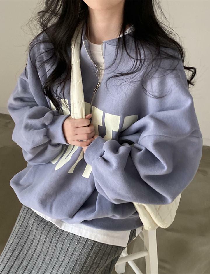 Cozy Y2K Baseball Collar Zipper Hoodie - Thick Fleece Sweater for Grunge & Coquette Aesthetic