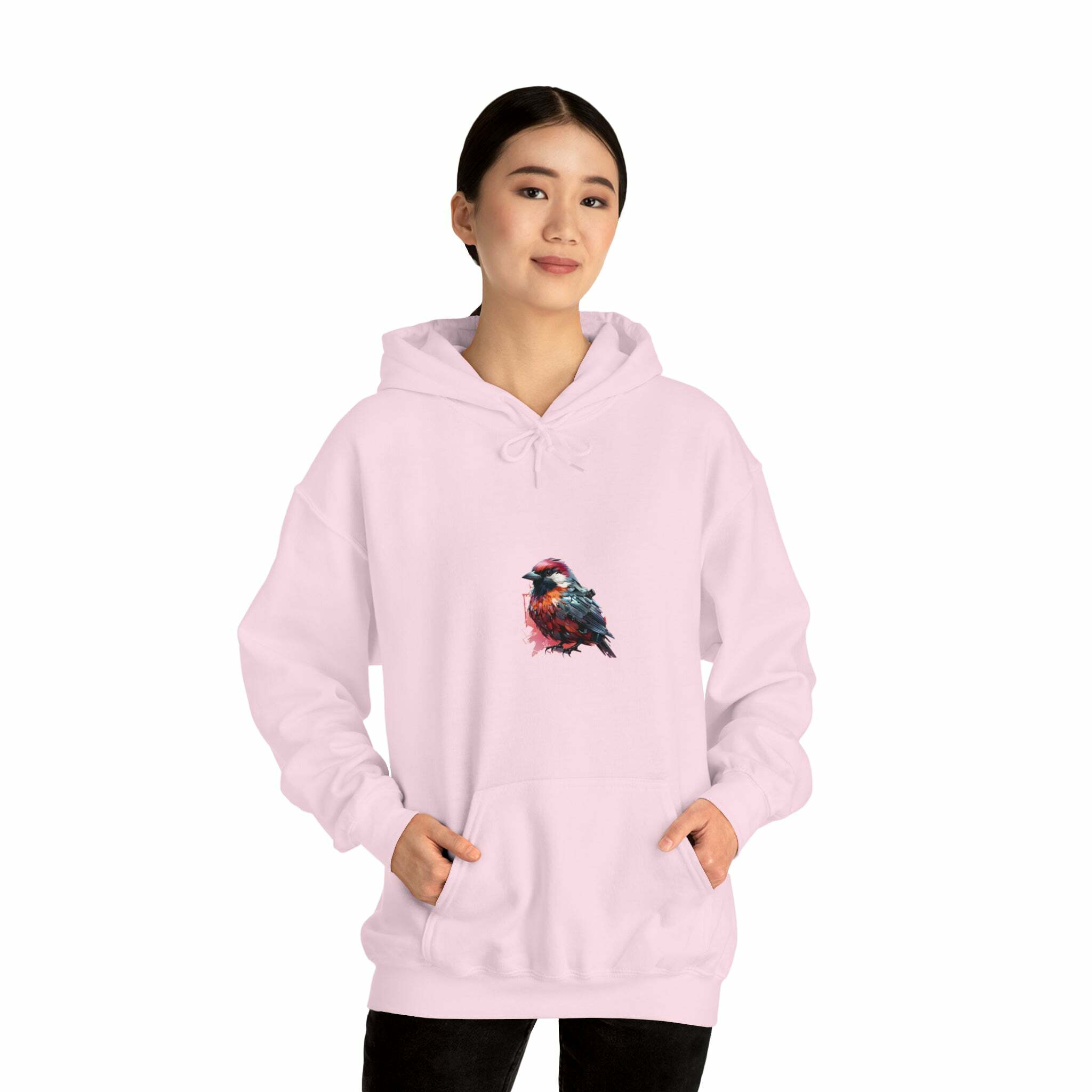 Cyber Bird Y2K Hooded Sweatshirt - Cute Grunge Aesthetic Top for Cozy Fall Vibes