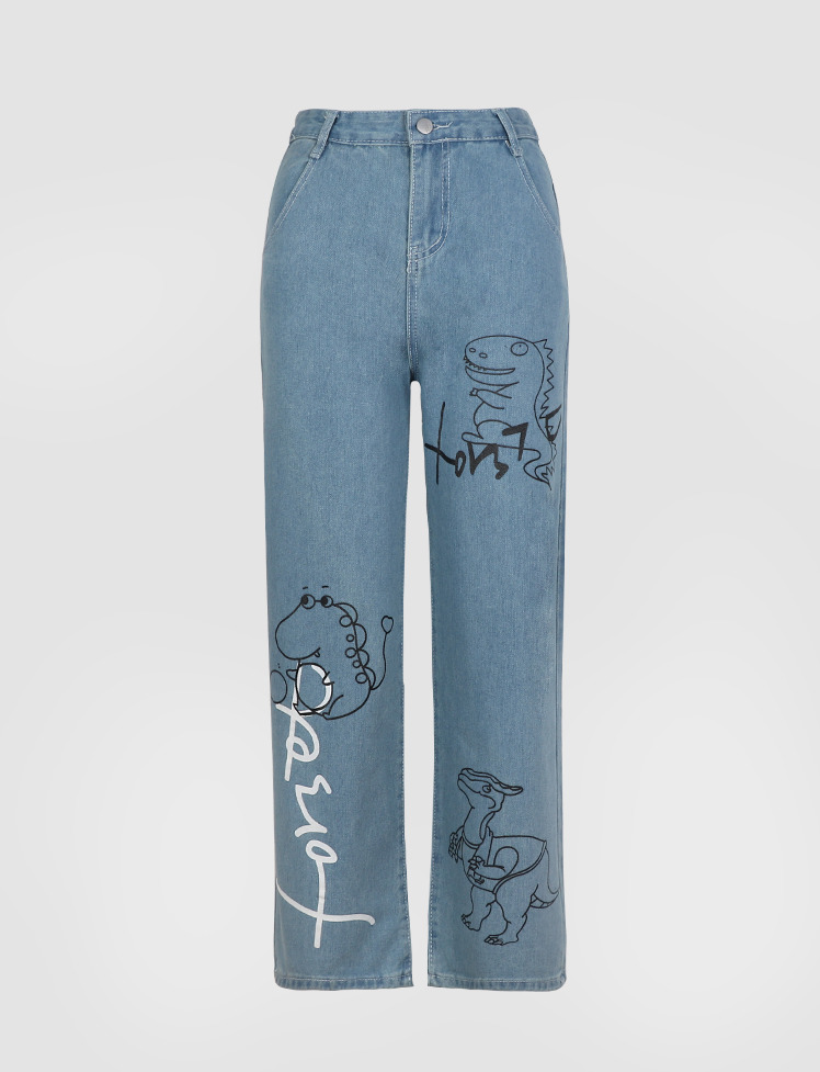 Dinosaur Print Y2K Cargo Skirt - Comfy Grunge Aesthetic Bottoms for Cute Outfits