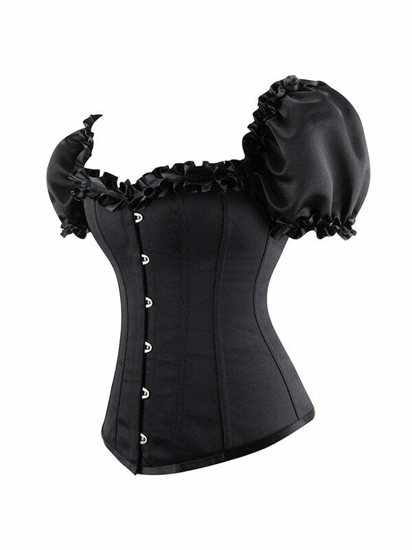 Feel My Way Y2K Floral Corset Top - Coquette Aesthetic with Grunge Style Vibes