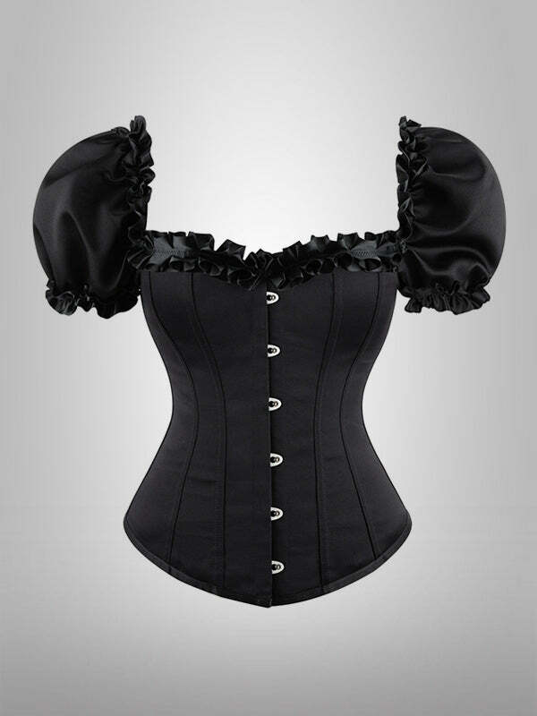 Feel My Way Y2K Floral Corset Top - Coquette Aesthetic with Grunge Style Vibes