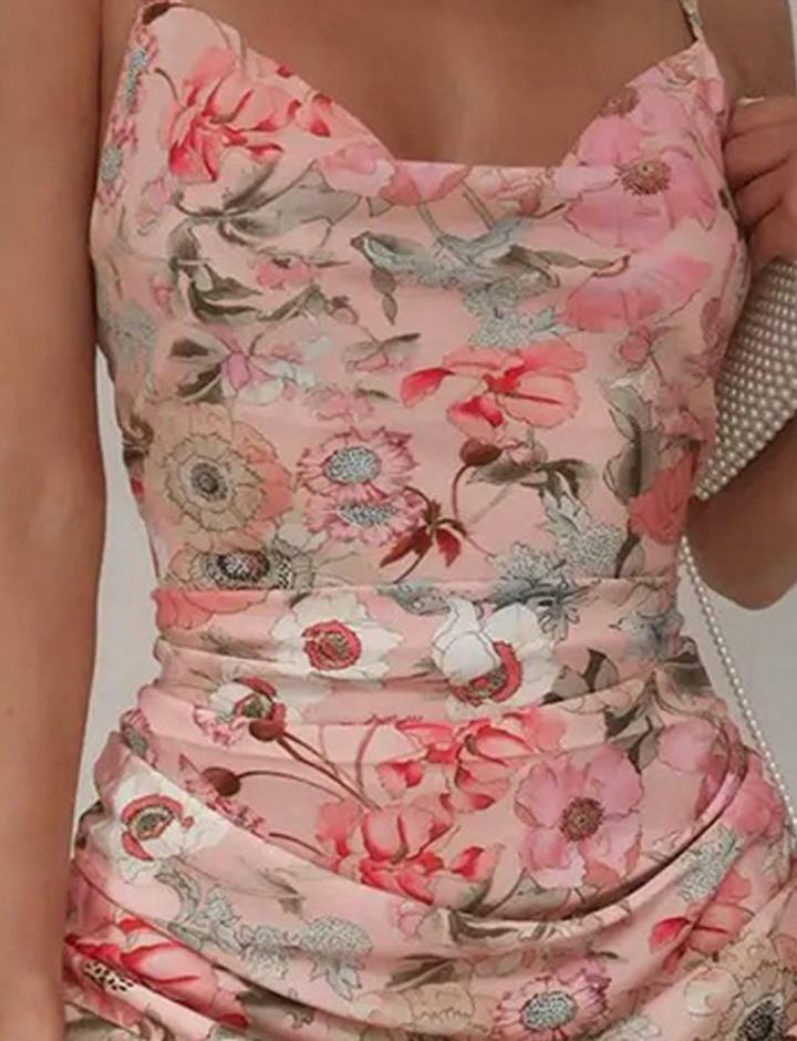 Floral High Waist Ruffle Dress - Y2K Aesthetic, Coquette Style, Cute & Comfy Fashion