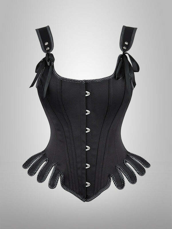 Forever Young Y2K Corset Top - Coquette Aesthetic with Grunge Style & Cute Details
