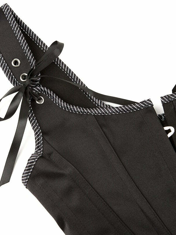 Forever Young Y2K Corset Top - Coquette Aesthetic with Grunge Style & Cute Details
