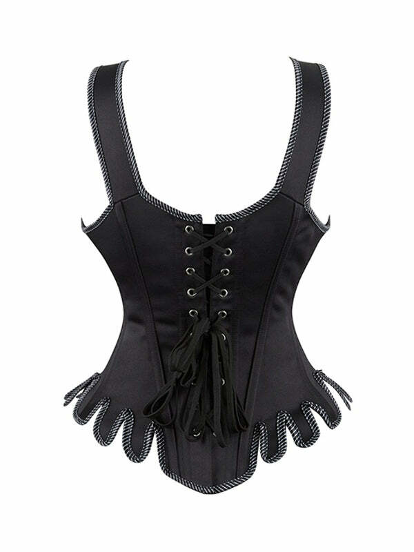 Forever Young Y2K Corset Top - Coquette Aesthetic with Grunge Style & Cute Details