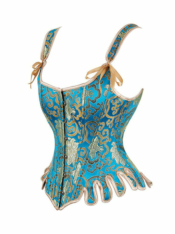 Forever Young Y2K Corset Top - Coquette Aesthetic with Grunge Style & Cute Details
