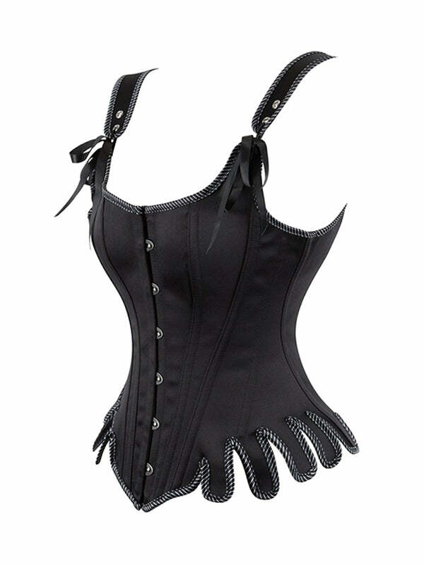 Forever Young Y2K Corset Top - Coquette Aesthetic with Grunge Style & Cute Details