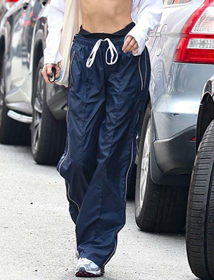 Gorpcore-Inspired Contrasting Lace-Up Low-Rise Cargo Pants for Y2K and Grunge Aesthetic
