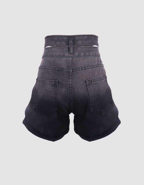 Gradient Color Denim Shorts - Y2K Aesthetic, Cute & Comfy for Grunge and Coquette Styles