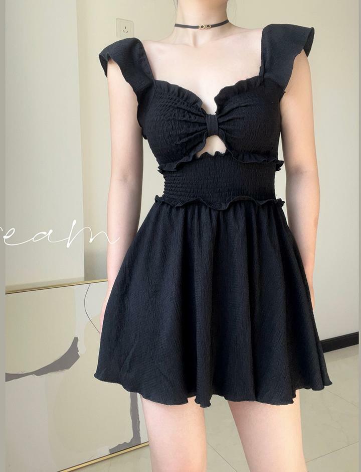 High-End Y2K Aesthetic One-Piece Swimsuit - Cute, Comfy, and Perfect for Summer Vibes