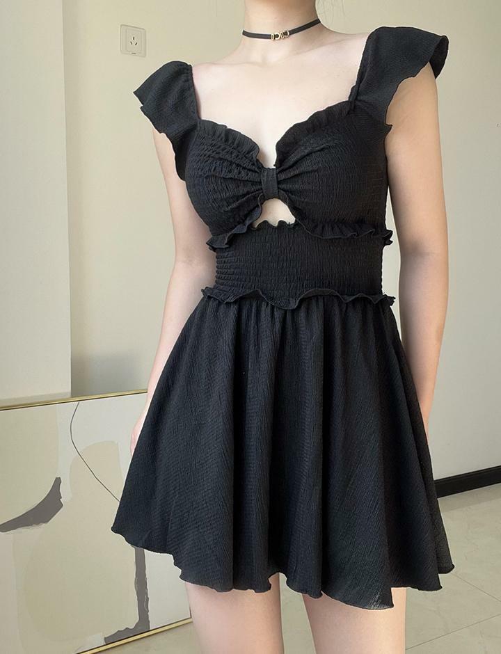 High-End Y2K Aesthetic One-Piece Swimsuit - Cute, Comfy, and Perfect for Summer Vibes