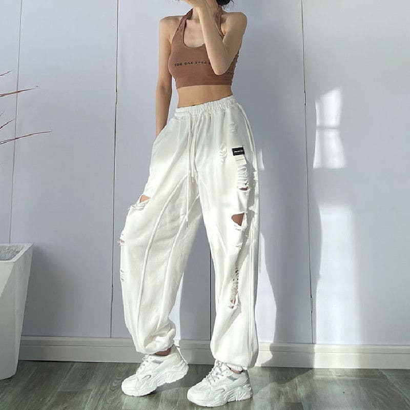 High-Waist Loose Drawstring Y2K Cargo Pants for Grunge, Coquette, and Aesthetic Styles