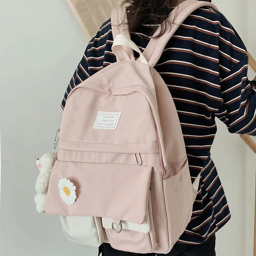 Kawaii Aesthetic Cute Backpack - Y2K Style, Pastel Goth, Coquette & Grunge Vibes
