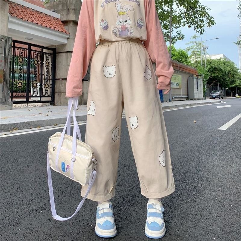 Kawaii Soft Girl Y2K Cargo Pants - Cute Pastel Aesthetic for Comfy Grunge Style Outfits