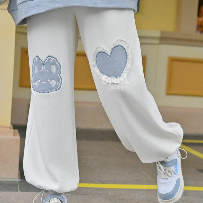 Kawaii Wide Leg Pants - Y2K Aesthetic, Cute & Comfy for Coquette & Grunge Styles