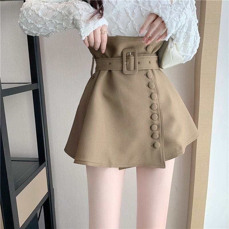 Kawaii Y2K Aesthetic Mini Skirt - Cute Pastel Goth Cargo Skirt for Trendy Outfits