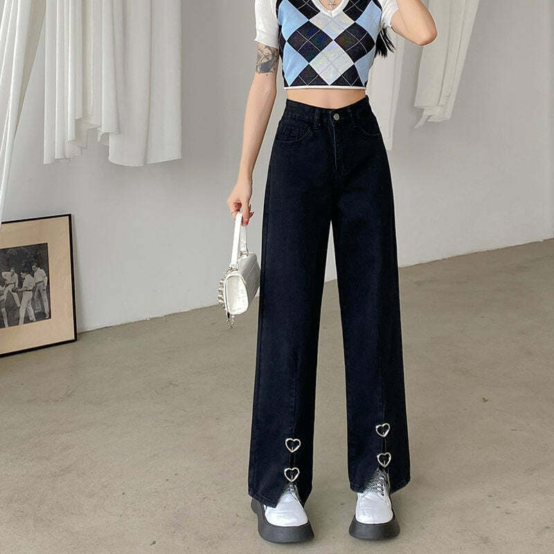 Korean Style Baggy Pants - Y2K Aesthetic, Grunge Fashion, Comfy Streetwear, Cute Outfits