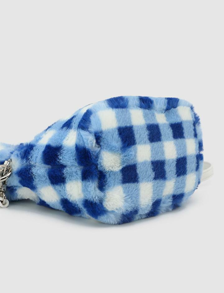 Plush Plaid Print Handbag - Y2K Aesthetic, Coquette Style, Cute & Comfy Fashion Accessory