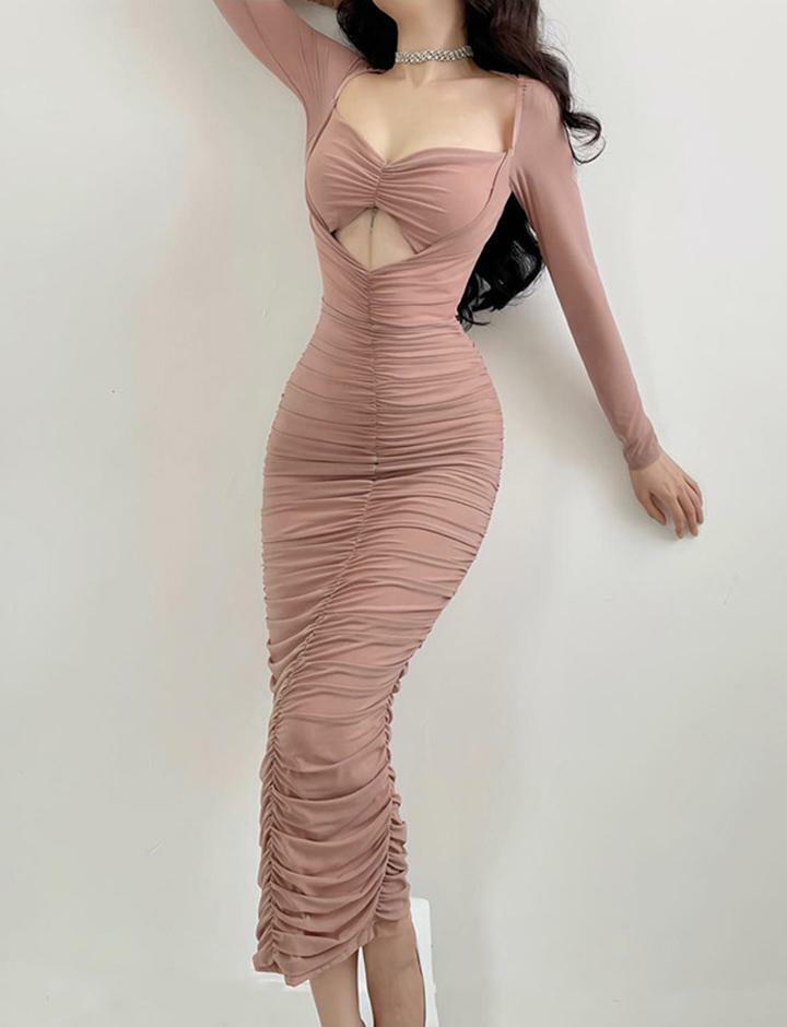 Pure Desire Y2K Pleated Long Skirt - Aesthetic Cover-Up for Coquette & Grunge Styles