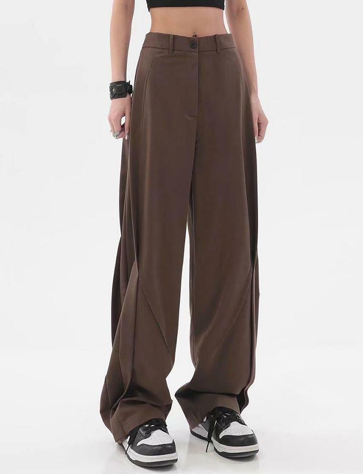 Retro Y2K High Waist Wide Leg Pants - Grunge Aesthetic, Cute & Comfy Vintage Style