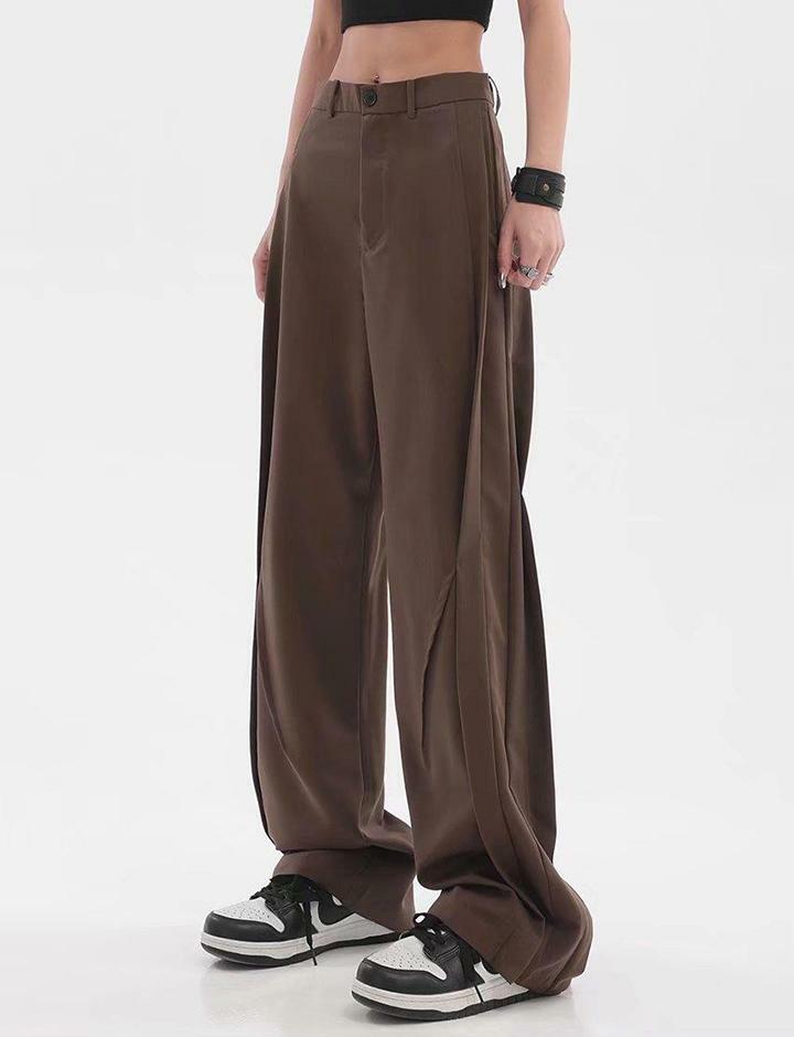 Retro Y2K High Waist Wide Leg Pants - Grunge Aesthetic, Cute & Comfy Vintage Style