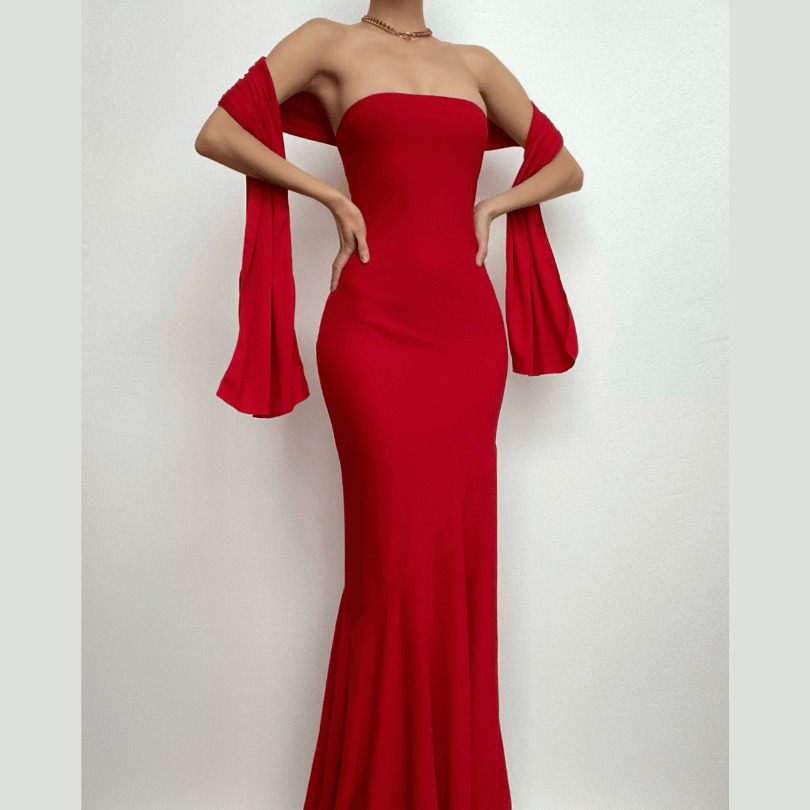 Ribbed Ruffle Backless Tube Maxi Dress - Y2K Aesthetic, Coquette Style, Cute Summer Outfit