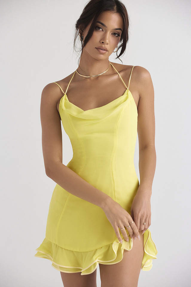 Scarlett Ruffle Mini Dress - Y2K Aesthetic, Coquette Style, Cute & Comfy for Any Occasion