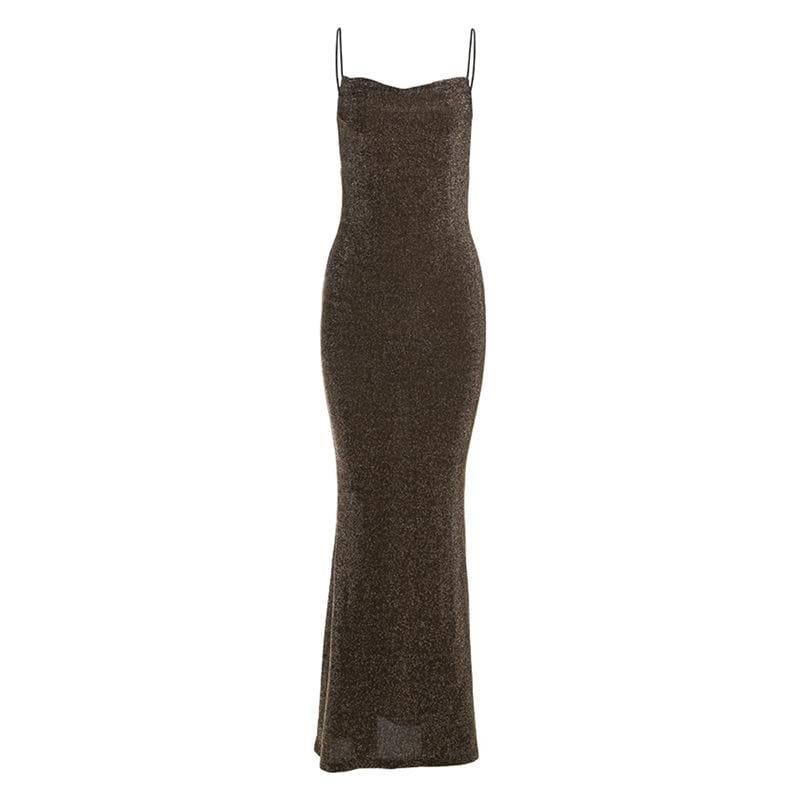 Textured Spaghetti Strap Backless Maxi Dress - Y2K Aesthetic, Coquette Style, Cute & Comfy
