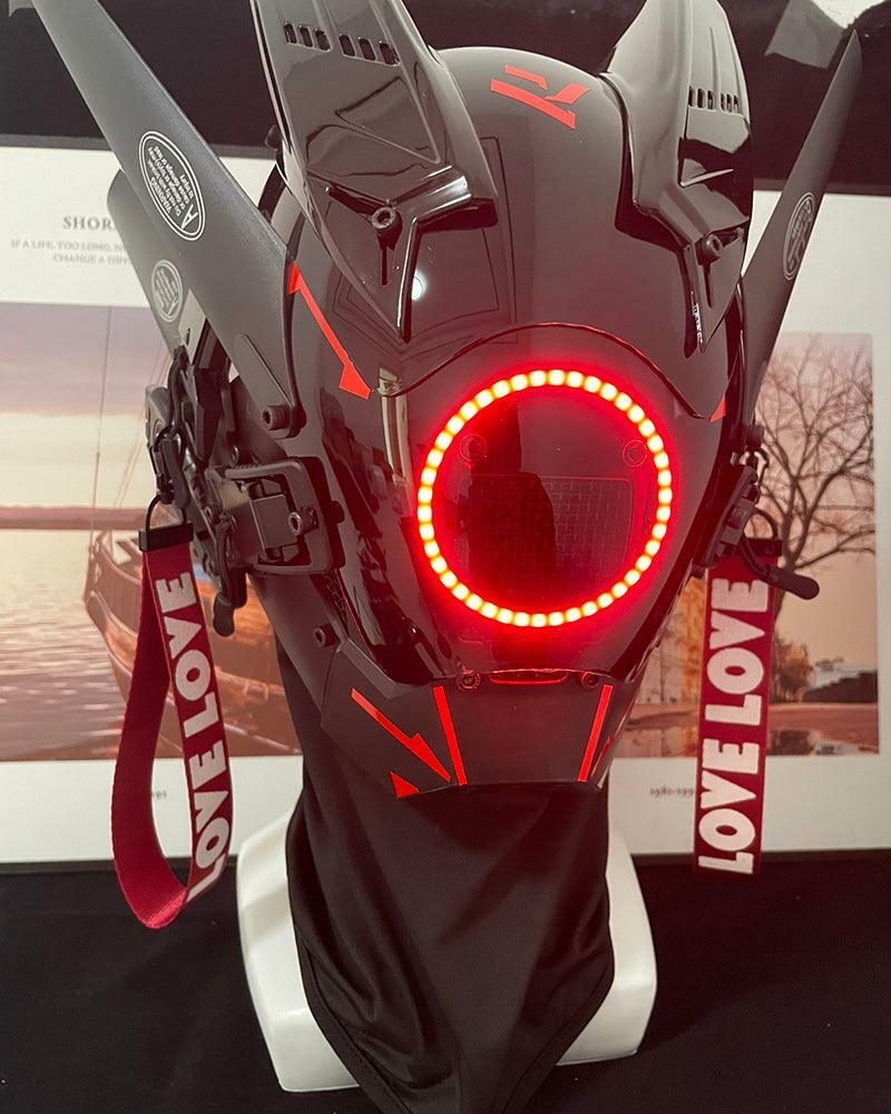 Thinking Out Loud Cyberpunk LED Mask - 7 Color Options for Y2K, Grunge, and Aesthetic Styles
