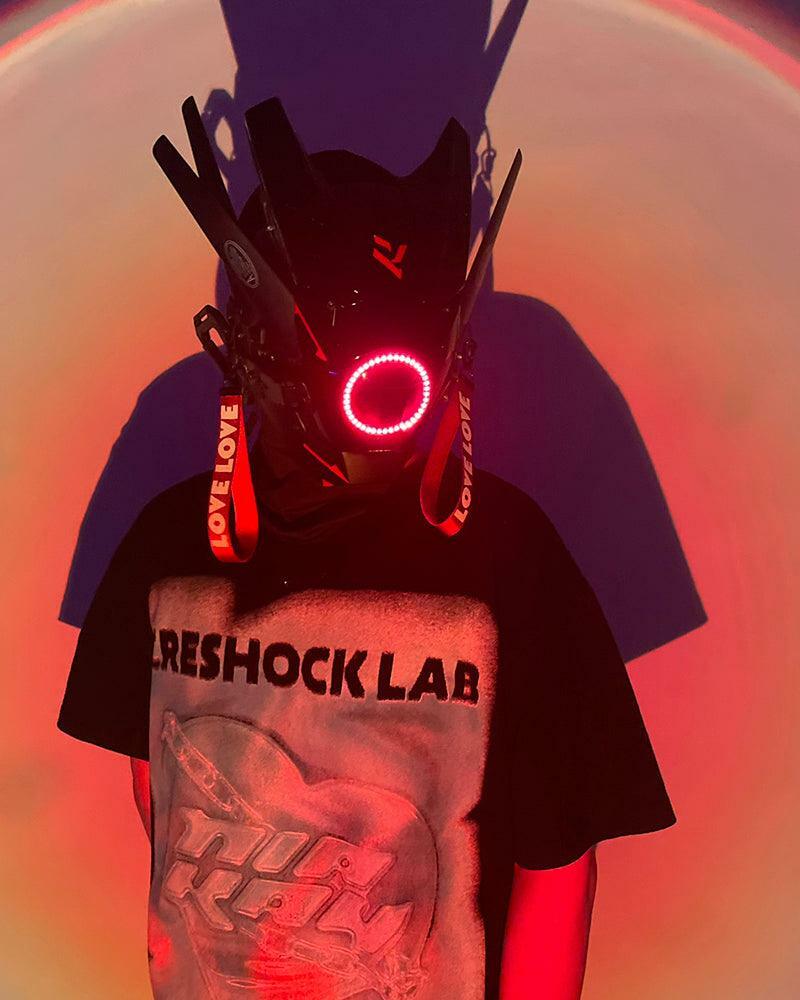 Thinking Out Loud Cyberpunk LED Mask - 7 Color Options for Y2K, Grunge, and Aesthetic Styles