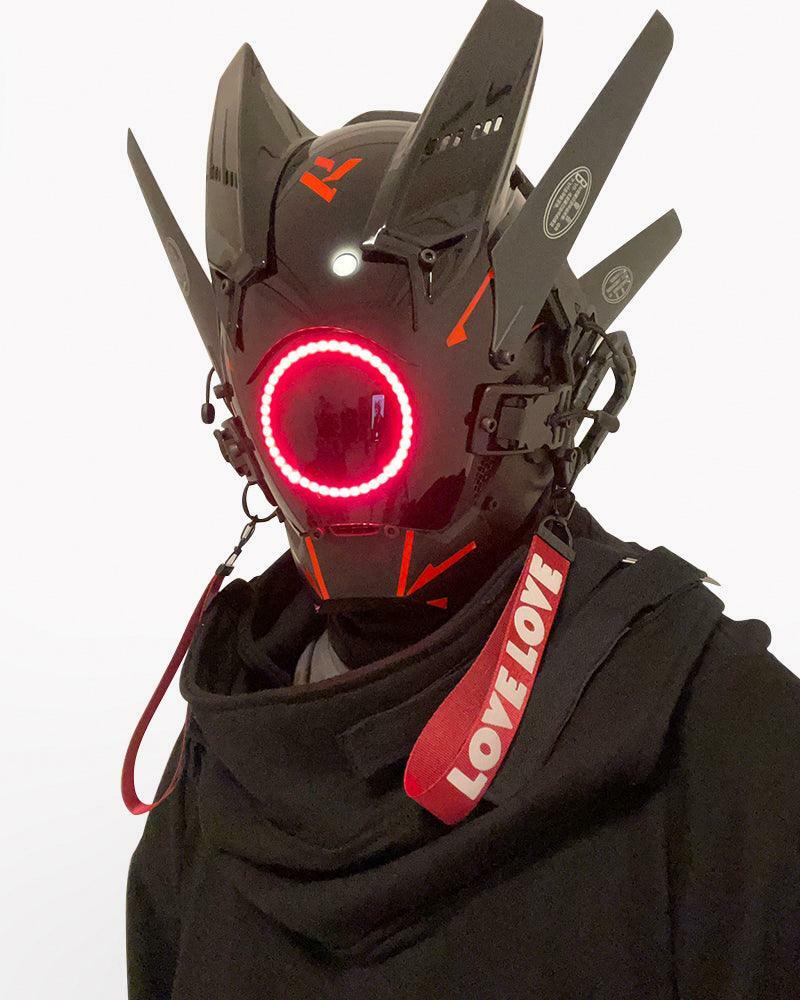 Thinking Out Loud Cyberpunk LED Mask - 7 Color Options for Y2K, Grunge, and Aesthetic Styles