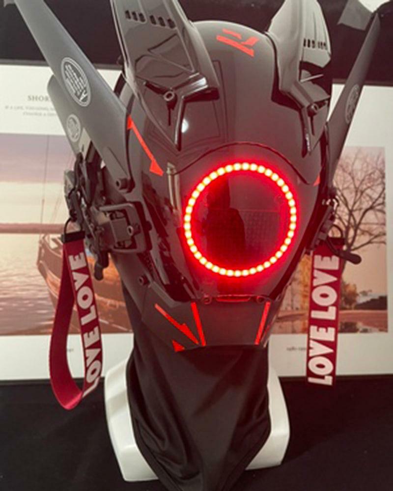 Thinking Out Loud Cyberpunk LED Mask - 7 Color Options for Y2K, Grunge, and Aesthetic Styles