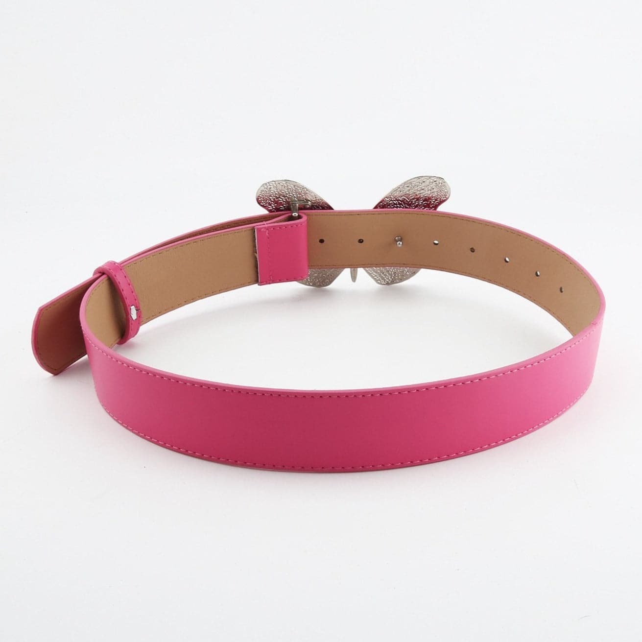 Trendy Y2K Aesthetic Butterfly Decor PU Leather Belt for Coquette and Grunge Styles