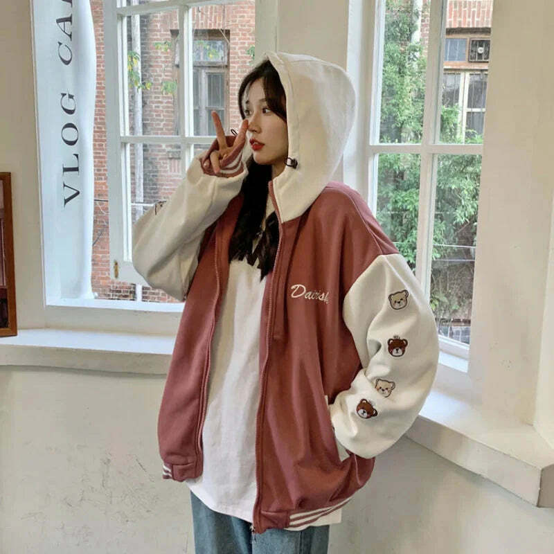 Trendy Y2K Baseball Jacket - Vintage Aesthetic, Grunge Style, and Coquette Vibes