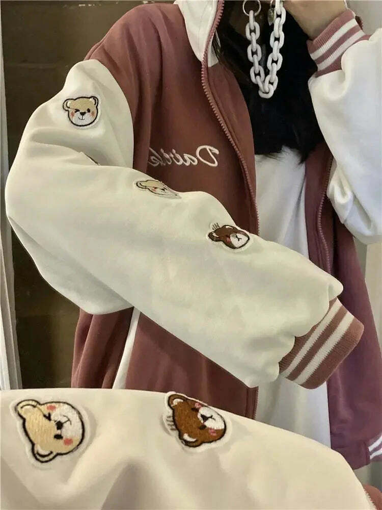 Trendy Y2K Baseball Jacket - Vintage Aesthetic, Grunge Style, and Coquette Vibes