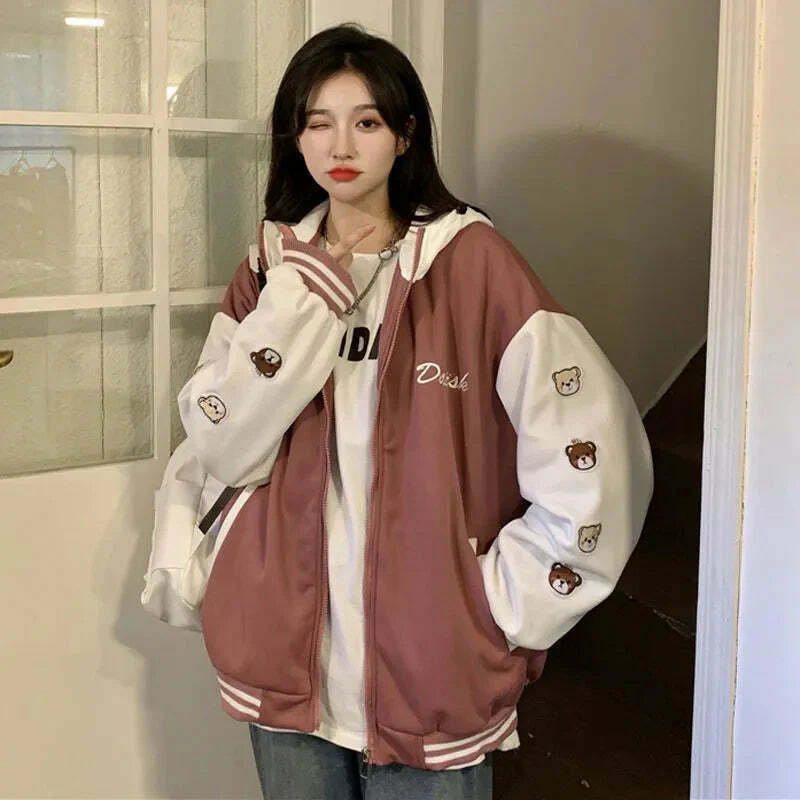 Trendy Y2K Baseball Jacket - Vintage Aesthetic, Grunge Style, and Coquette Vibes