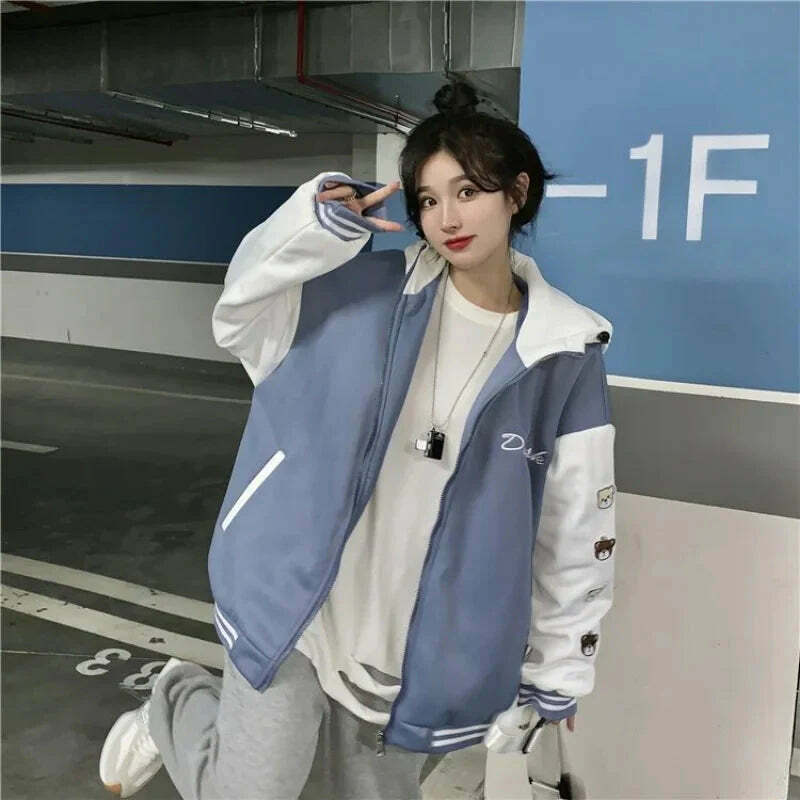 Trendy Y2K Baseball Jacket - Vintage Aesthetic, Grunge Style, and Coquette Vibes