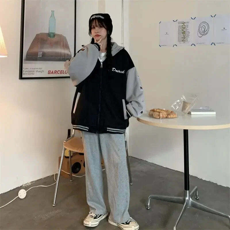 Trendy Y2K Baseball Jacket - Vintage Aesthetic, Grunge Style, and Coquette Vibes