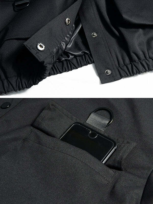 Trendy Y2K Cargo Jacket: Embrace Grunge Aesthetic with Comfy Style & Vintage Vibes