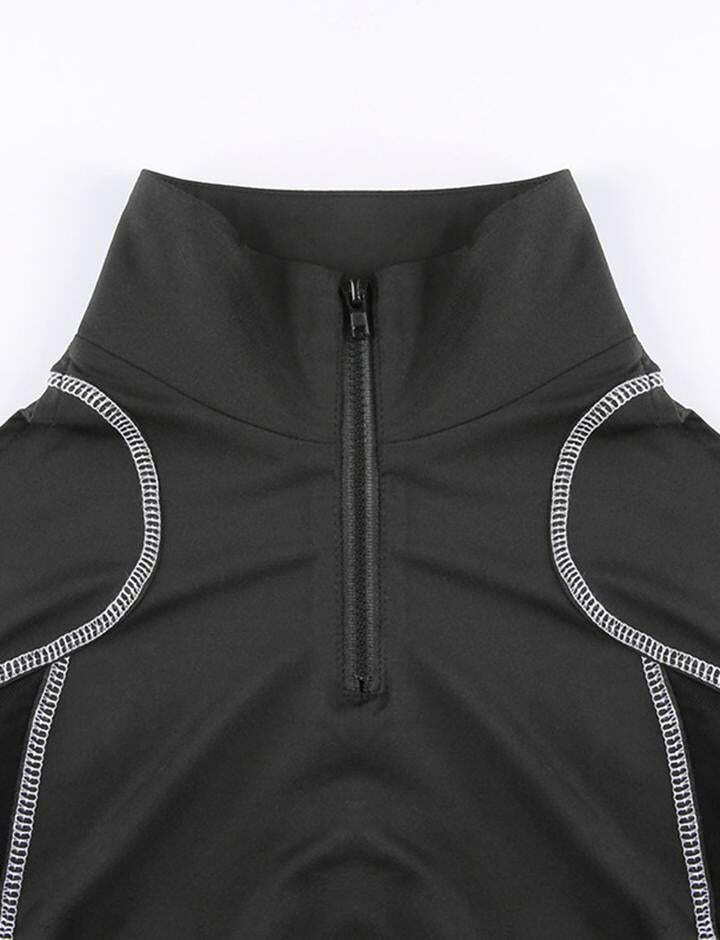 Trendy Y2K Cutout Off Shoulder Long Sleeve Tee - Perfect for Coquette & Grunge Aesthetics