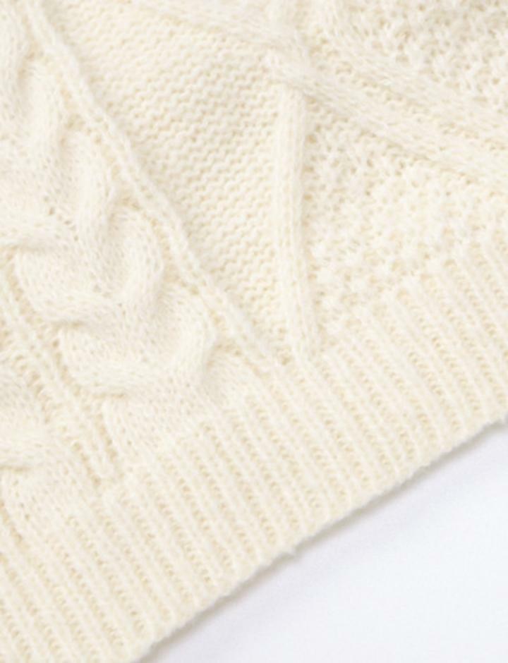 Trendy Y2K Long Sleeve Cropped Sweater - Comfy Coquette Aesthetic Top for Fall